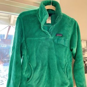 Teal Patagonia fleece - womens medium